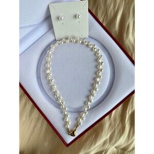 Fresh water keshi pearl Necklace & earring sets